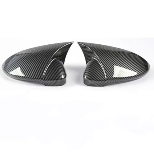 Coque de rétroviseur carbone pour Golf 8 look klaxon finition premium avec angle mort