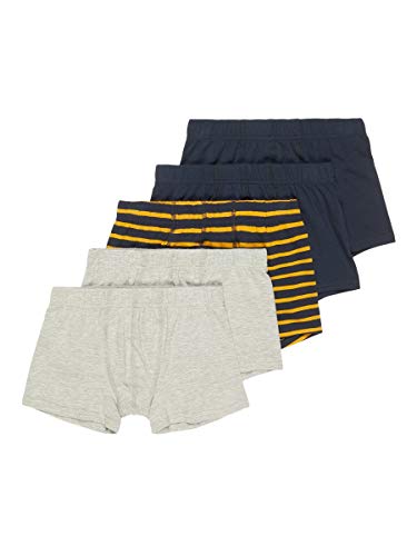 Preisvergleich Produktbild NAME IT Herren Boxershorts 5er-Pack 134-140Grey Melange