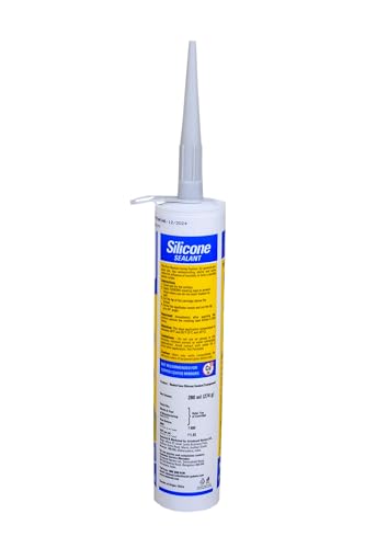 Image of Haxo TekBond Neutral Silicone Sealant Adhesive Caulk with DIY GUN, Paintable, for General Purpose, Aquarium, Glass to Glass Adhesion Application (Tekbond Neutral Black with Handle)