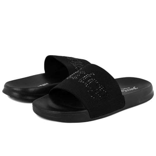 Image of Juicy Couture Slide Sandals, Beach Flats for Women, Summer Shoes