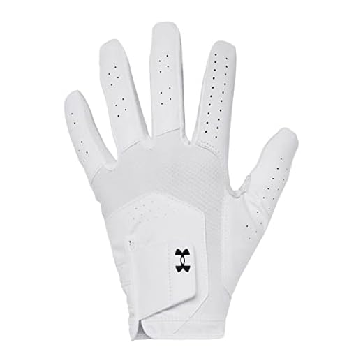 Under Armour Men's Iso-Chill Golf Glove , (100) / White / Black , Right Hand Small