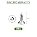 uxcell Flat Countersunk Head Torx Screws, 50Pcs M6 x 16mm 304 Stainless Steel Tamper Proof Sheet Metal Screws with Bit T30, Self-Tapping Anti-Theft for Wood, Mechanical Industry (Silver)