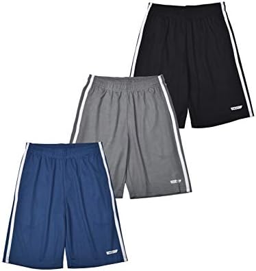 Boys Basketball Shorts for Kids 3-Pack Active Shorts for Boys Sports and Athletic Performance
