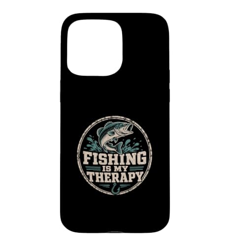 Fishing Is My Therapy �ނ� �f�U�C�� �X�}�z�P�[�X iPhone 15 Pro Max �p