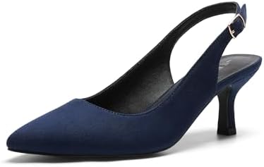 DREAM PAIRS Damespumps met hoge hakken, gesloten puntige neus, comfortabele D'Orsay pumps voor werk, kantoor, bruiloft, dansen, Zwart-pu, 39.5 EU