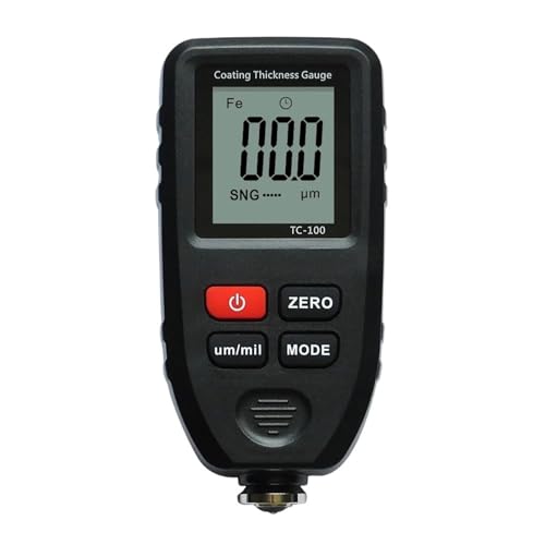 Medidor de espesor de pintura TC100 para automóviles, medidor manual para medición de pintura FE/NFE, herramienta de verificación (negro) miniatura 1