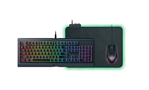 Preisvergleich Produktbild Razer Holiday Bundle (2018) USB US Layout QWERTY - Tastaturen (verkabelt, USB, Membran-Schlüsselschalter, QWERTY, RGB-LED, Schwarz)