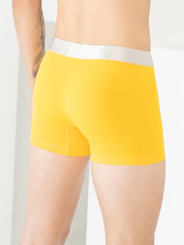 Image of KOFFY Men's Malleable Cotton Lycra Long Trunk with Minus Cutting Pouch I Wrinkle Free I Moisture Wicking Technology