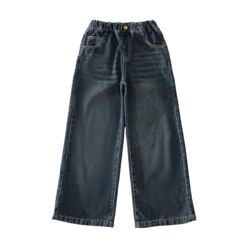 Jeans for Teens Girls Cute Baggy Wide Leg Elastic High