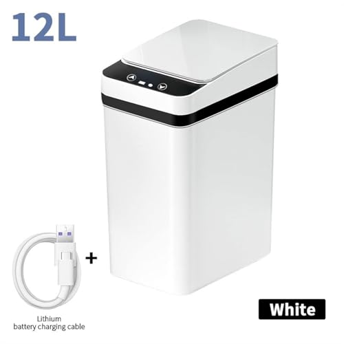 Caneca de Basura Inteligente con Sensor 12 L Dorada miniatura 7
