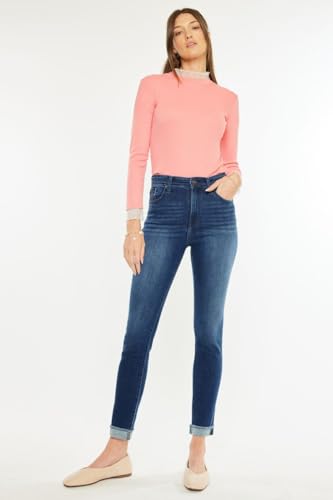SALT TREE Kancan - Janice High Rise Cigarette Leg Jeans - Essential, KC200004