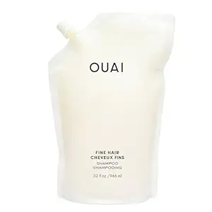 OUAI Fine Shampoo Refill - Volumizing Shampoo with Strengthening Keratin, Biotin & Chia Seed Oil for Fine Hair - Delivers Weightless Body - Paraben, Phthalate & Sulfate Free Hair Care (32 Fl Oz)