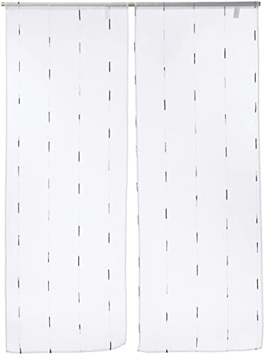 douceur d'intérieur 1626504 Paire, Rideaux Polyester, Gris, 2 x 70 x 200 cm