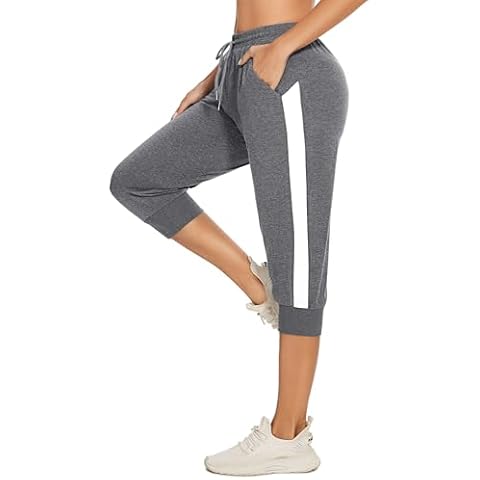 Jezonga Women's Cropped Joggers with Pockets Cover