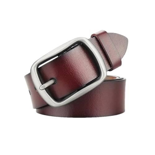 Mnjyihy Men's Business Casual Belt Large Size Fashionable Genuine Leather Belts For Jeans Pants