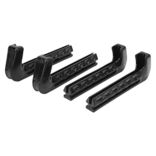 Culnflun Guardias de Patinaje, Cubiertas portátiles de Cuchillas de Patinaje de Hielo, Hockey Protector de Cuchilla de Patinaje Ajustable, Patines de Hielo Figura para la mayoría (Black)