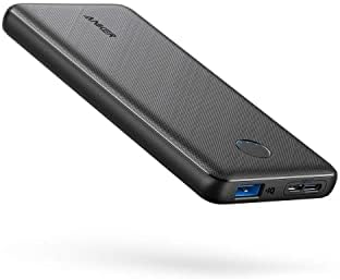 Anker Power Bank, 313 Portable Charger (PowerCore Slim 10K) 10000mAh Battery Pack with High-Speed PowerIQ Charging Technology for iPhone, Samsung Galaxy, and More