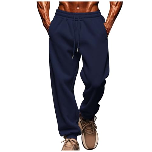 Sweatpants for Men Oversized Baggy Solid Color Tapered Casual Pants Fall Outdoor Hiking Running Jogging Business Cargo Pants - Main Image