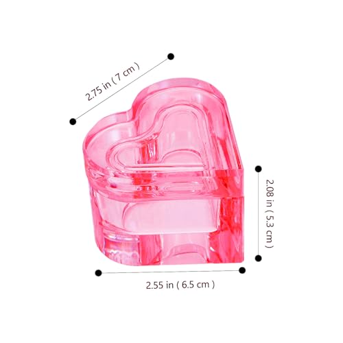 minkissy 2 Piezas Recipiente de Vidrio para Nail Art con Tapa miniatura 2