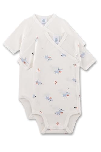 Sanetta Baby-Wickelbody (Doppelpack) off-white Esel | Nachhaltiger und...
