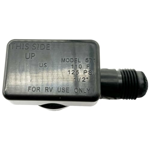 Image of 571-VAC-CHK-A RV Vacuum Breaker Check Valve Camper Trailer Flusher Check Valve Replacement for Leaking Vacuum Breaker on Black Tank System