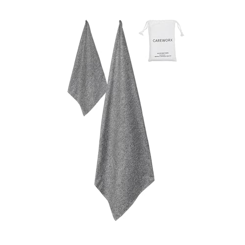 CAREWORX Microfiber Textile Towel Quick Dry Towel for Bath,Travel,Swim,Outdoors, Beach Towel - Lightweight, Compact(Extra Large 78