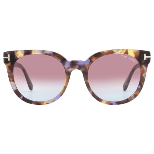 Tom Ford Moira Violet Gradient Oval Ladies Sunglasses FT1109 55Z 53