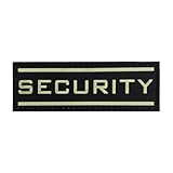 uuKen Security Glow in The Dark 3D PVC Rubber Tactical Uniform Patch Airsoft with Hook Fastner by uuKen Tactical Gear