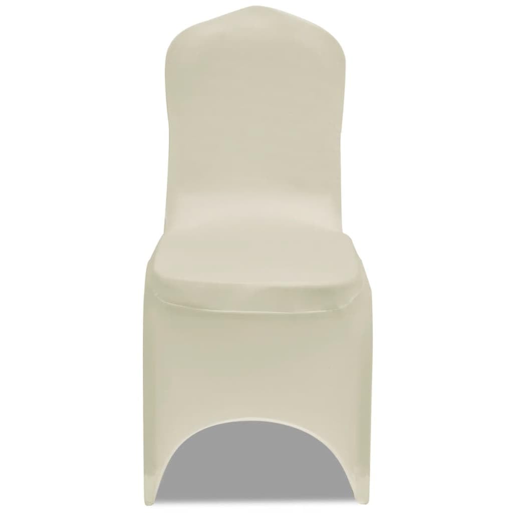 Générique Coprisedili Elastici Crema 30 Pezzi | 10% elastan, tessuto elasticizzato, si adatta a sedie fino a 100 cm, per matrimoni e banchetti