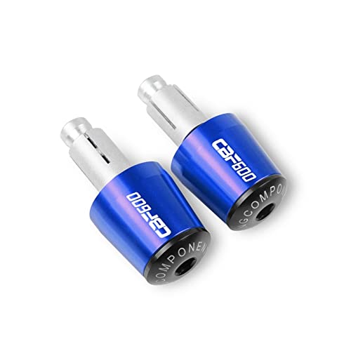 Embouts de guidon 22mm moto Honda CBF 600 de 2006 à 2013 bleus