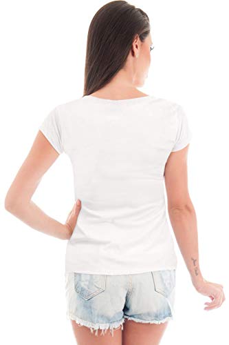 T-shirt Criativa Urbana Gestante Mãe Bebe Espiando Branco G