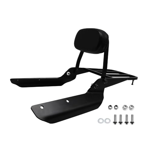 Dossier passager moto pour CTX700 avec support de fixation et porte-bagages noir robustes