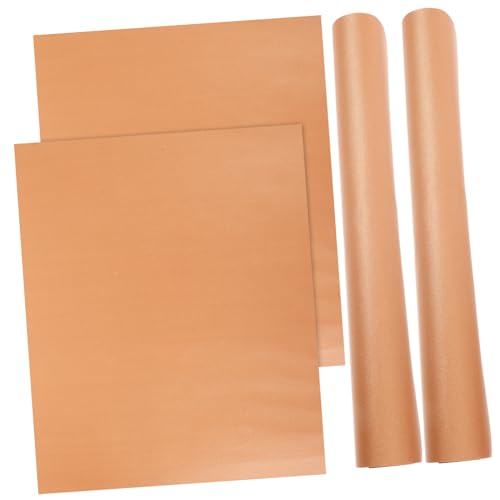 LOORGVEL 4 pièces Lot de Tapis de Cuisson Réutilisables Antiadhésifs de Résistants Chaleur pour Four et Barbecue Protection Pratique et Nettoyage Facile