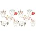 VALICLUD 10pezzi Spille Dentali Cartoon Metallo Di Spille Forma Di Dente Per Abbigliamento E Zaini Decorazioni Divertenti E Colorate Per Donne E Uomini immagine