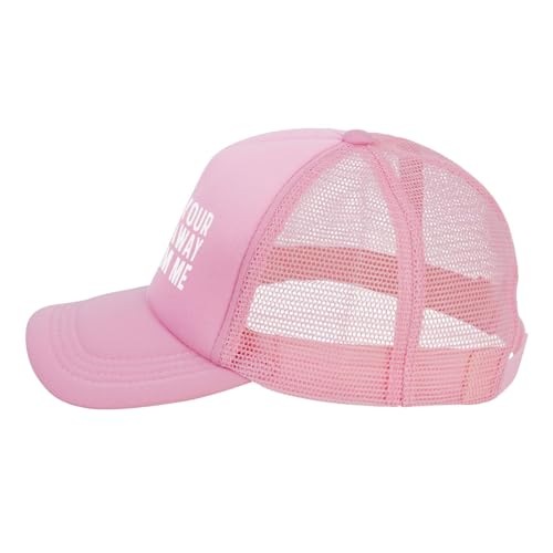 Get Your Kid Away from Me Cap Mens Womens Trucker Hat Black Summer Mesh Cap Adjustable3