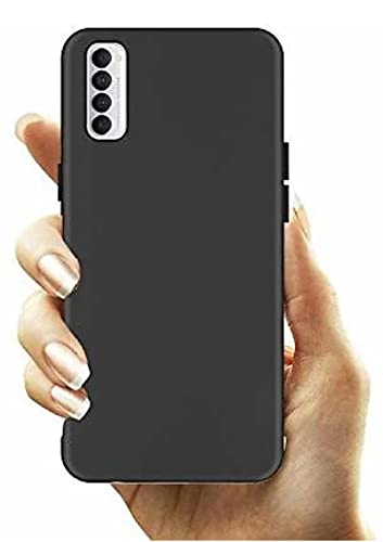 Image of Mobile Back Cover Case for Oppo Reno 4 Pro (Silicone Case|CameraProtection|Black SC1510)