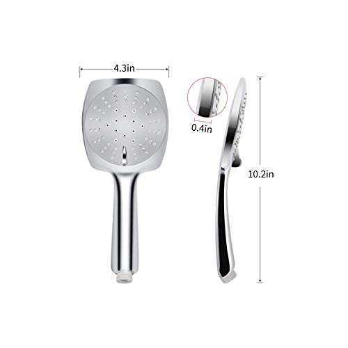 Entweg - 3 Configurações de pulverização Cabeça de chuveiro Poupança de água Chuveiro de mão de alta