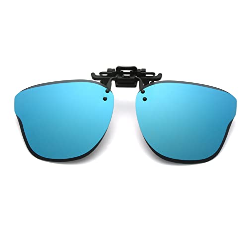 Long Keeper Clip On Rimless Polarized Sunglasses Women Men Square Fishing Flip Up Sunglasses Over Prescription Glasses