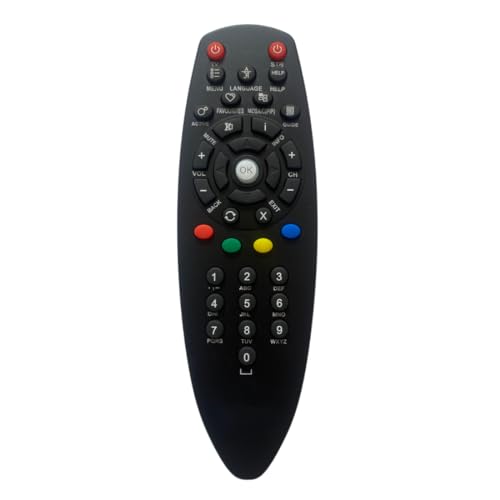 Image of Upix Set Top Box Remote (Black), Compatible /Replacement for Videocon DTH Set Top Box Remote Control (Exactly Same Remote Will Only Work)