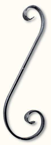 In ferro battuto. DECO FER FORGE Volute a S 350X110