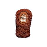 Bigfoot Golf Driver Headcover – Fluffy Brown Sasquatch Club Cover – Fits 460cc Drivers – Funny & Unique Golf Gift for Men – Animal Headcover – Premium Plush Head Cover for Golf Bag Protection