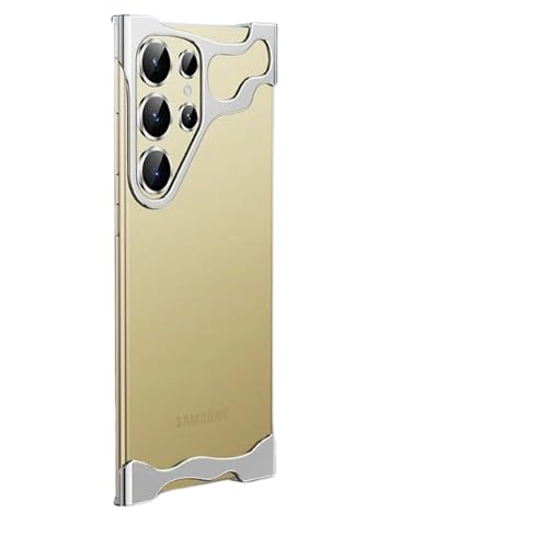 MILLION CASES Thermoplastic Polyurethane Back Cover Case For Samsung Galaxy S24 Ultra Soft Flexible Shockproof Protective Titanium Frame Luxury Bumper Case(Silver) (B0D1Y9NDZ5) Amazon Price History, Amazon Price Tracker