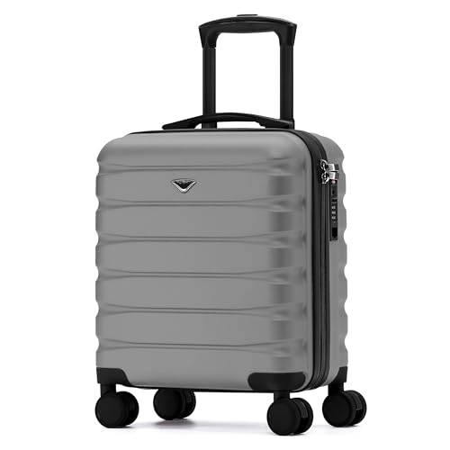 Flight Knight Carry On Suitcase 18x14x8" Hardside Built In TSA Lock & USB Port Lightweight Luggage Silent Double Spinner Wheels Maximum Underseat Carry-On Bag For American & United Approved Airlines by Flight Knight - Used condition - US$80.99