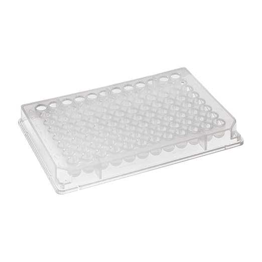 Corning 9018 Polystyrene Flat Bottom 96 Well High Bind Clear Microplate, Without Lid (Case of 100)