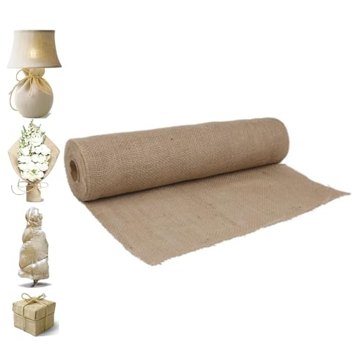 Materiale Naturale E Resistente: Realizzato in tela di iuta, questo runner da tavolo garantisce una texture rustica e una buona resistenza all'uso domestico, mantenendo la sua forma anche dopo stiratura e lavaggio