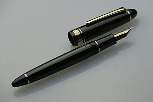 sailor 11-0570-320 pro fit casual fountain pen gold trim black medium point