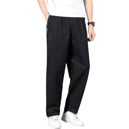 Easetactic Flex Fit Zipper Pocket Durable Pants Puliam Mens Stretch Pantsbromute Pant for Men with Elastic Waist Work