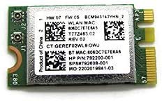 H P Pavilion 300-060 Desktop Mini PCI Express Wireless Network Card 792200-001 300Mbps 2.4GHz IEEE 802.11a/b/g/n Bluetooth 4.0 M.2 792200001 by EbidDealz miniatura 1