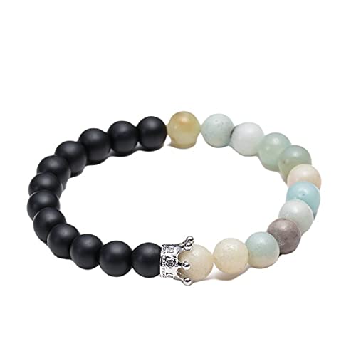 Bracelet en pierre 8mm élastique 19cm anti-pincement femme