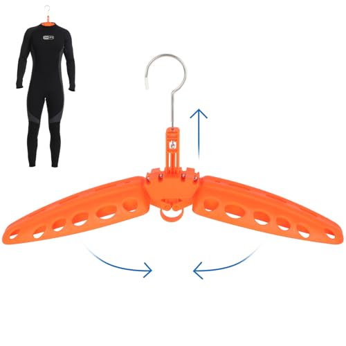 Appendiabiti per Muta, Gimilife Accessorio per Surf e iImmersioni Subacquee, Perfetto per Asciugare il Giubbotto di Salvataggio della Muta, Appendiabiti Ventilato Pieghevole ad Asciugatura Rapida(1PZ)